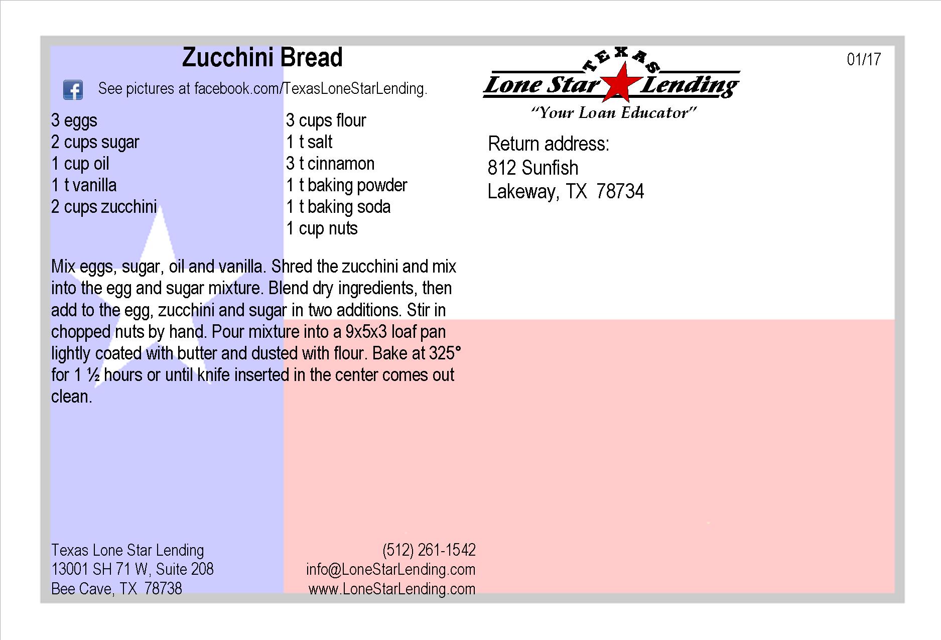 Zucchini Bread recipe